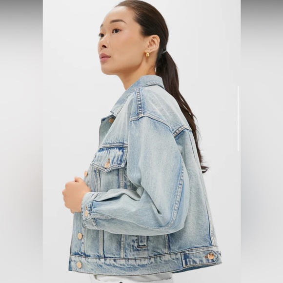 NWT Tuckernuck Denim Archie Jacket in Acid Wash, Size S - Picture 6 of 16